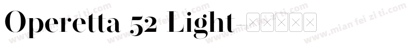 Operetta 52 Light字体转换